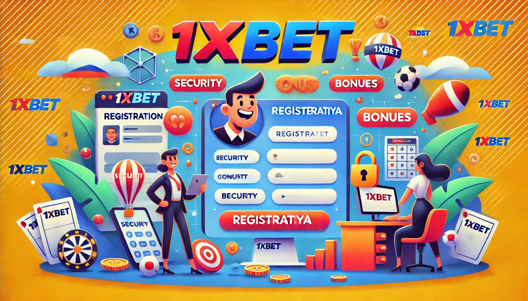 1xbet saytida registratsiya qilish